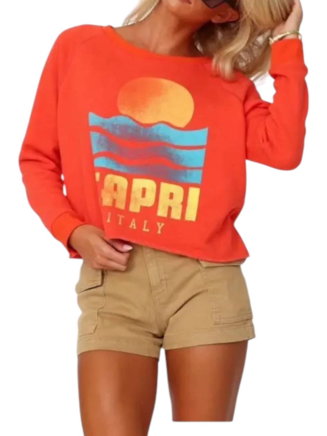 Prince Peter - Capri Crop Sweatshirt - clothing - cotton - graphic