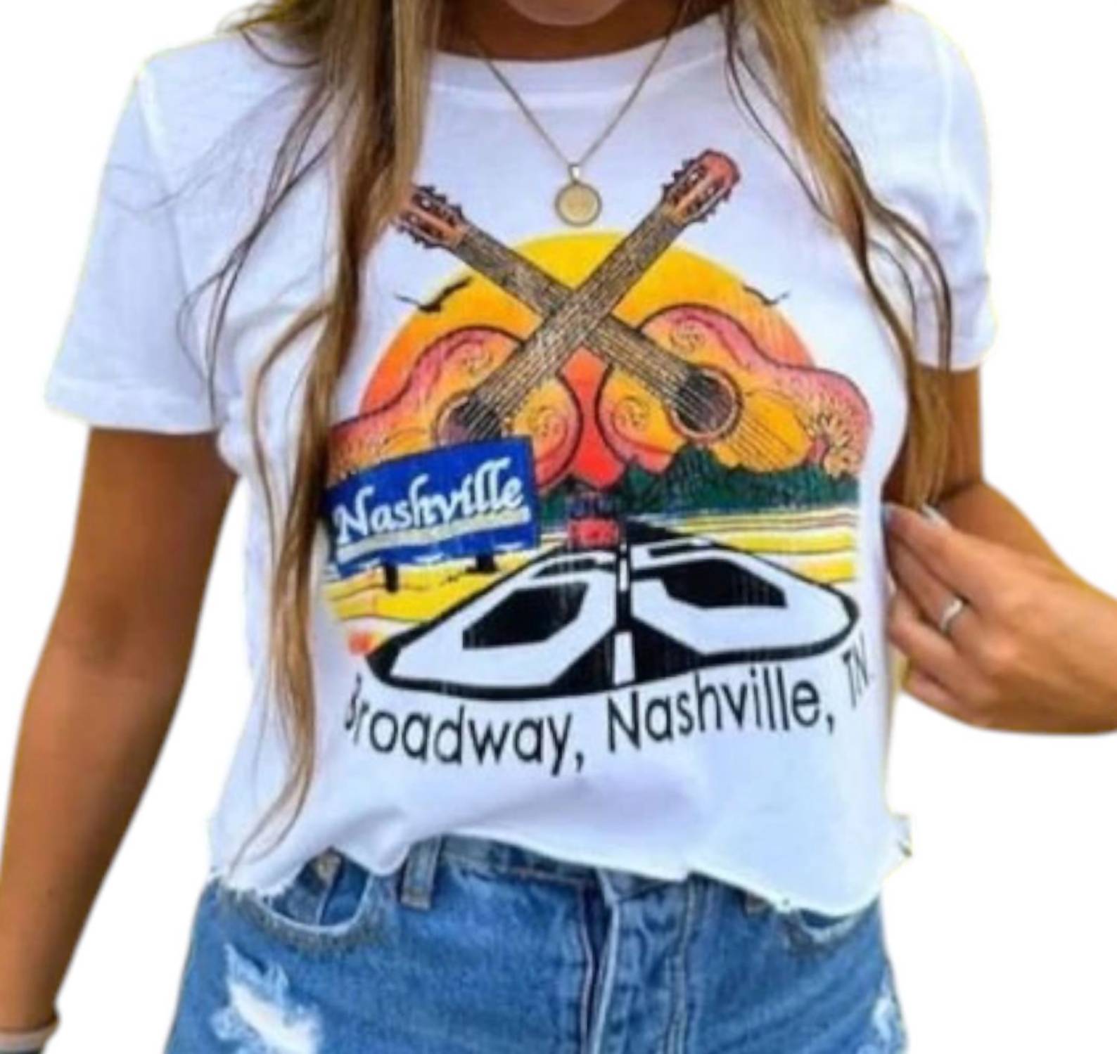 Prince Peter - Nashville Broadway Cropped Tee - clothing - cotton - crop - tops