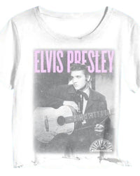 Prince Peter - Women's Elvis King Of Rock Crop Tee - clothing - crop - tops - graphic