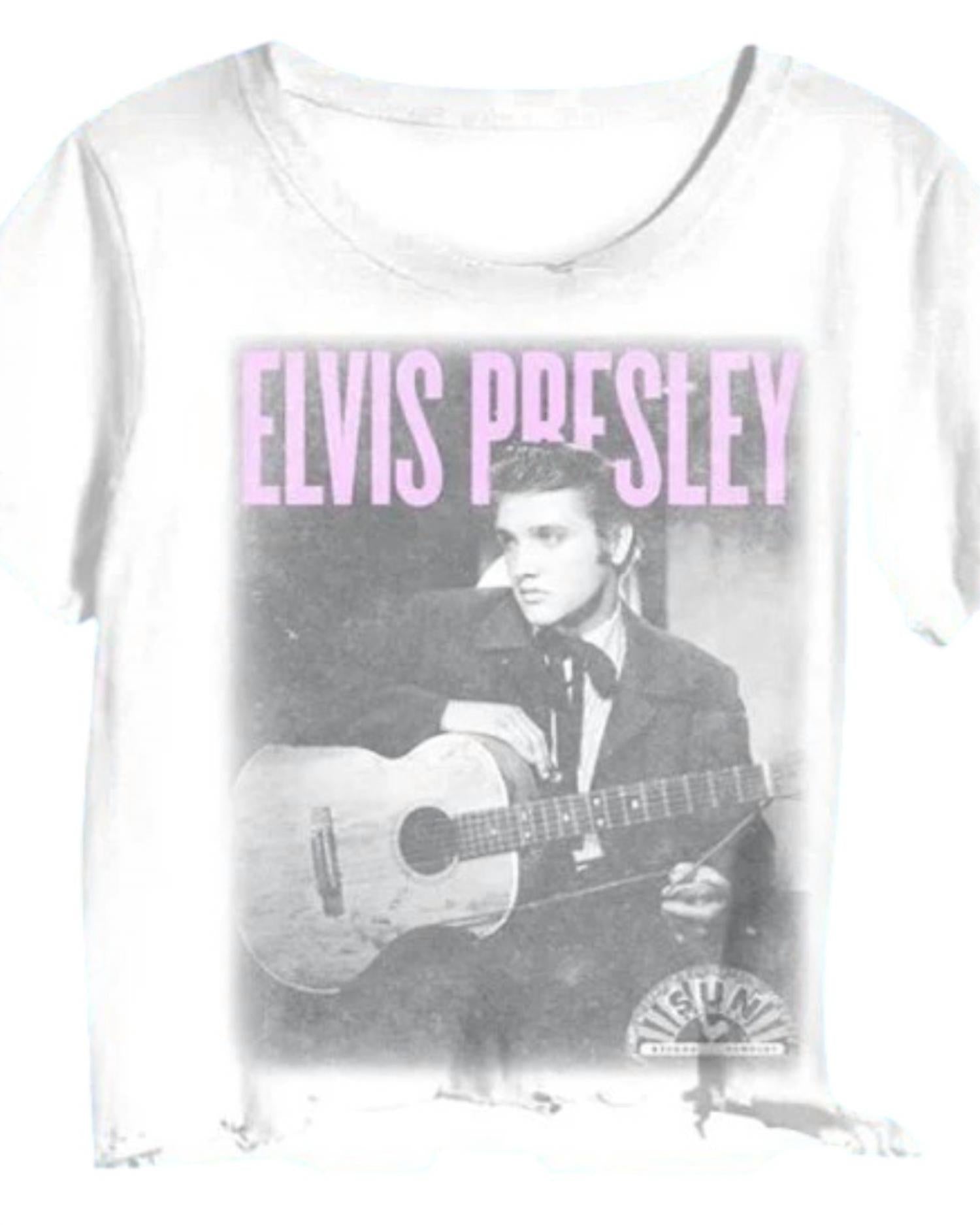 Prince Peter - Women's Elvis King Of Rock Crop Tee - clothing - crop - tops - graphic