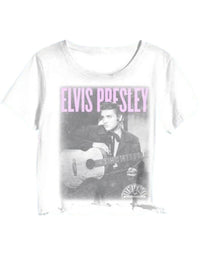 Prince Peter - Women's Elvis King Of Rock Crop Tee - clothing - crop - tops - graphic