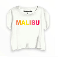 Prince Peter - Women's Malibu Gradient Crop Tee - clothing - cotton - crop - tops