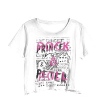 Prince Peter - Women's Rock and Roll Concert Crop Tee - clothing - cotton - crop - tops