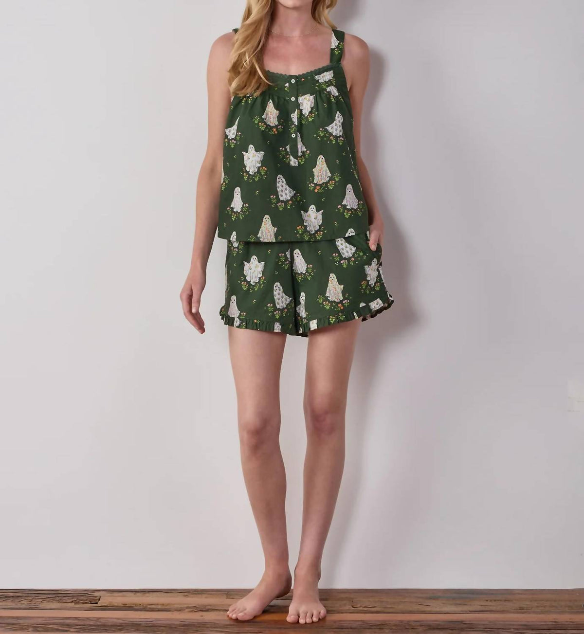 Printfresh - Gardening Ghosts Back To Bed Short Set
