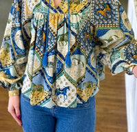 Printfresh - High Horse-tides Turned Blouse