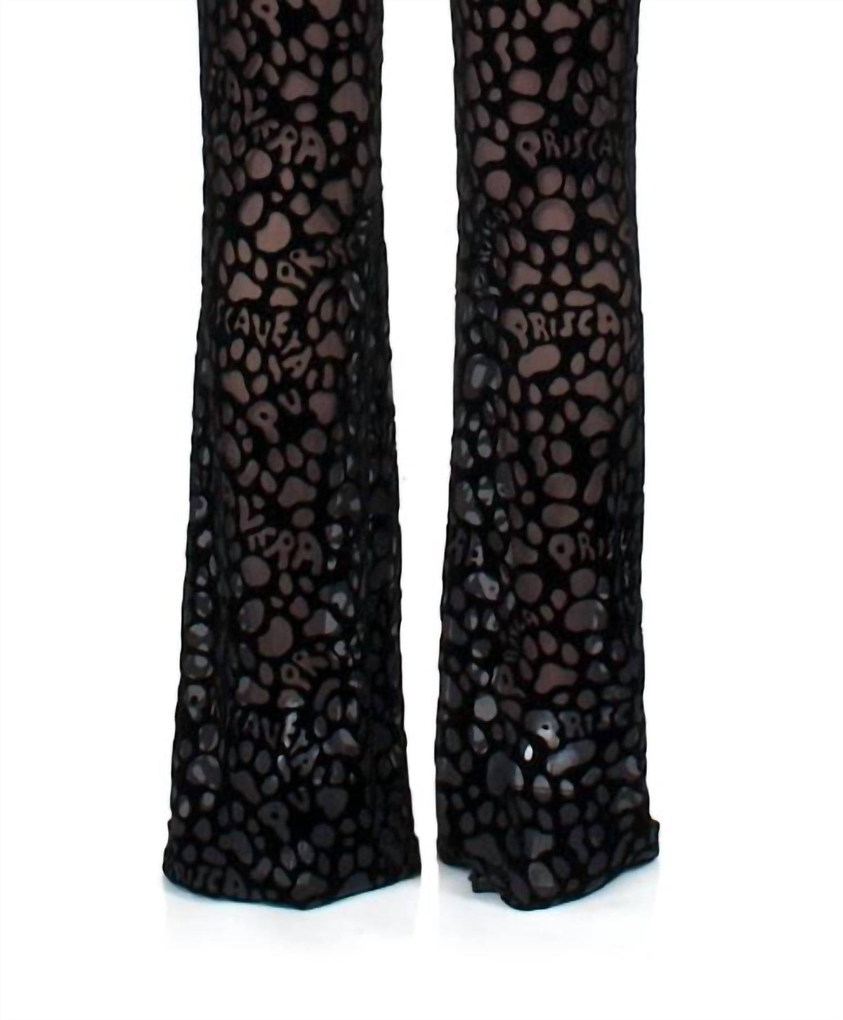 Priscavera - Pv Paws Fitted Flared Pants
