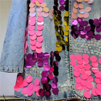 Productseeker - Tao Hand-painted Sequined Denim Blazer