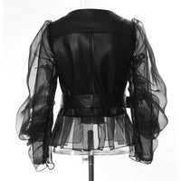 Productseeker - Women's Biker Jacket With Mesh Panels