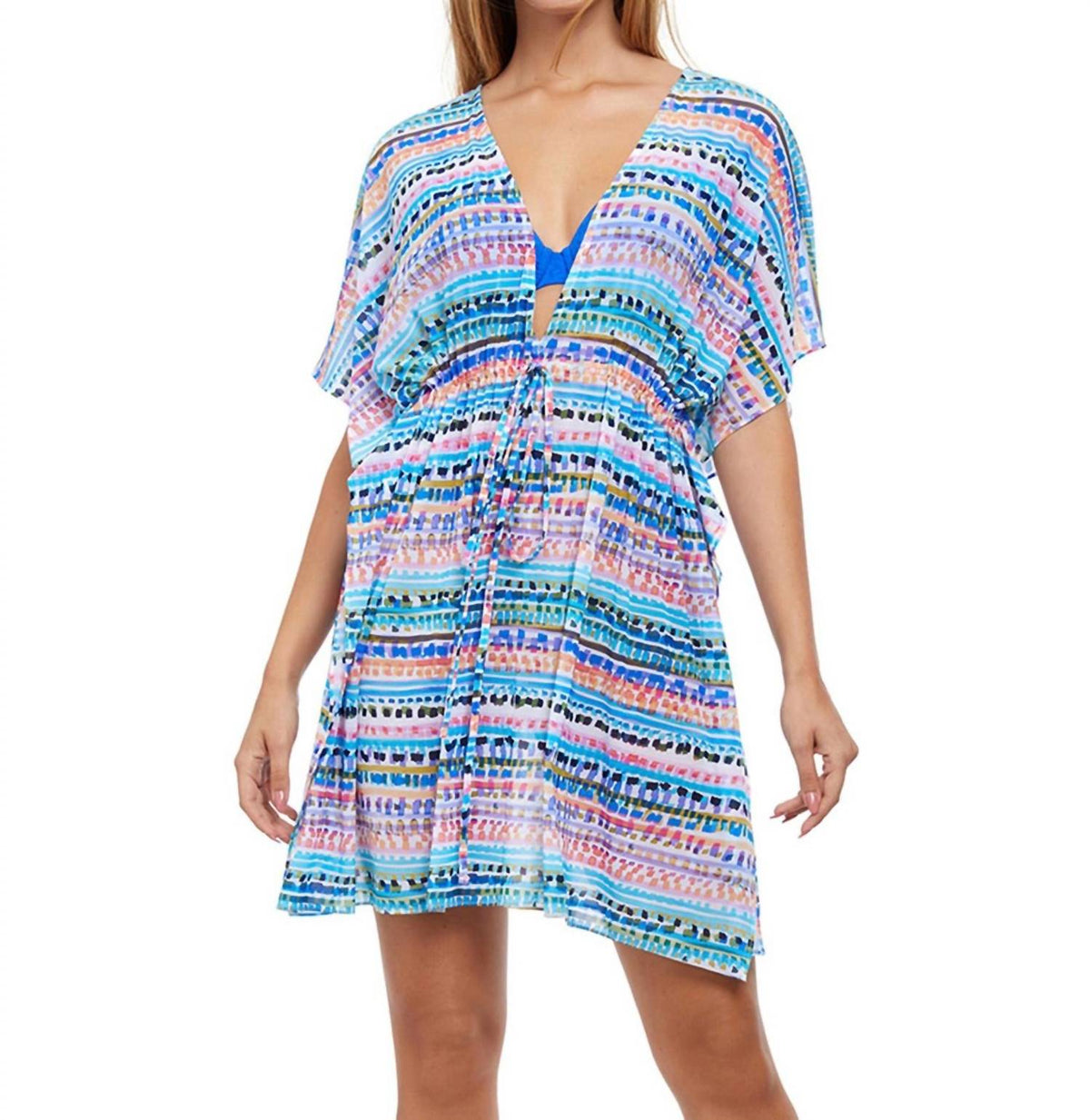 Profile By Gottex - V-Neck Mesh Tunic Cover Up
