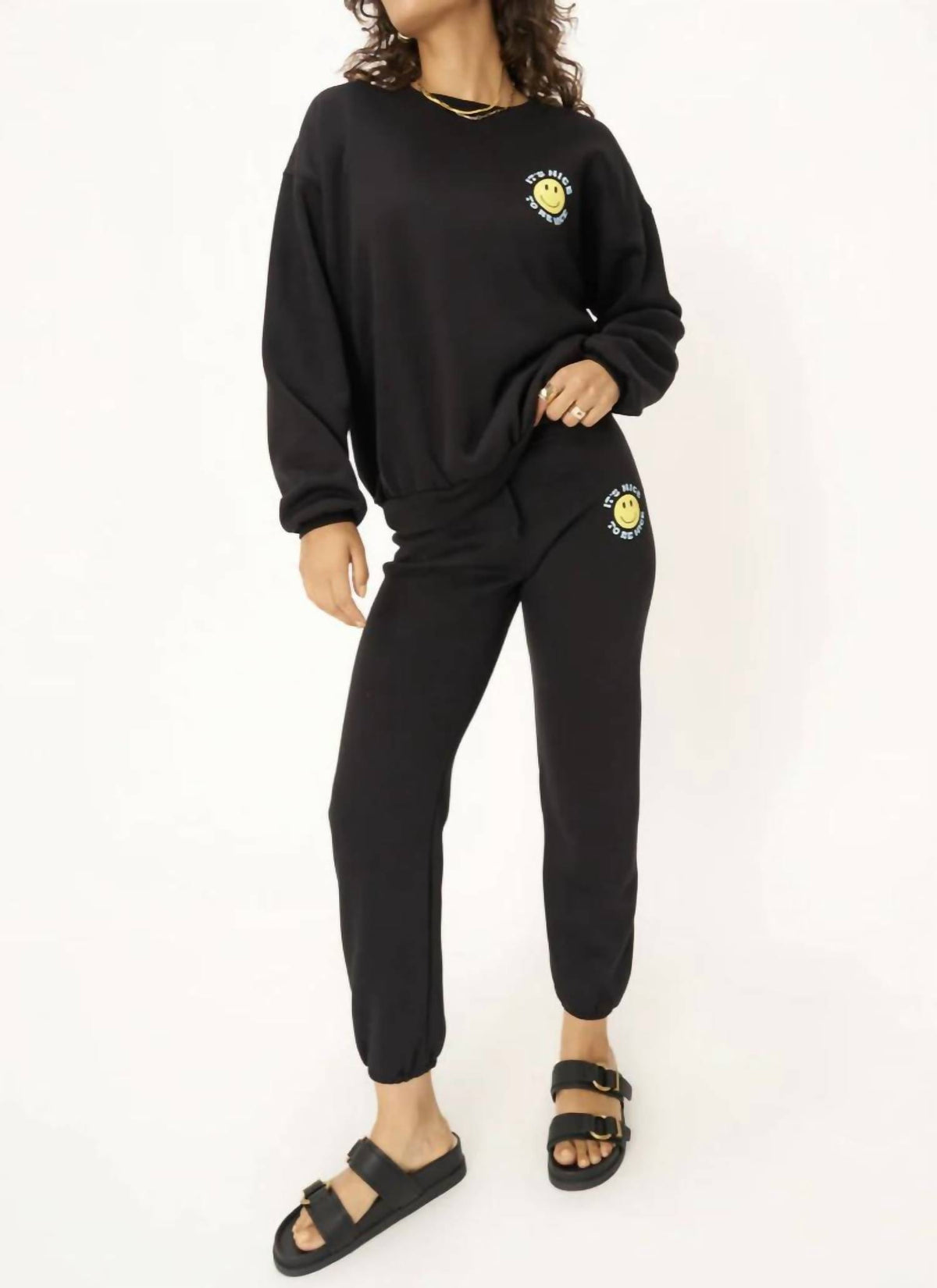 Project Social T - Be Nice Smiley Sweatshirt