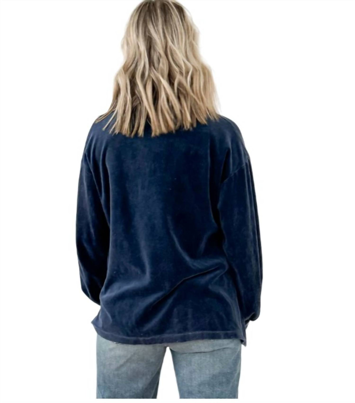 Project Social T - Collared Velour Top