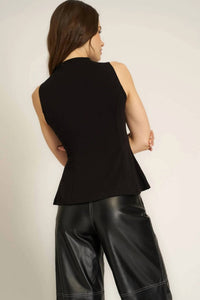 Project Social T - Collette Peplum Tank Top - black - clothing - rayon