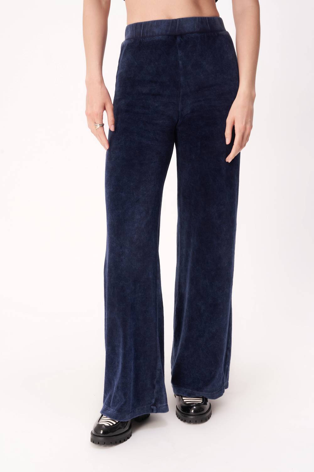Project Social T - Find Me Here Washed Velour Pants - blue - clothing - pants