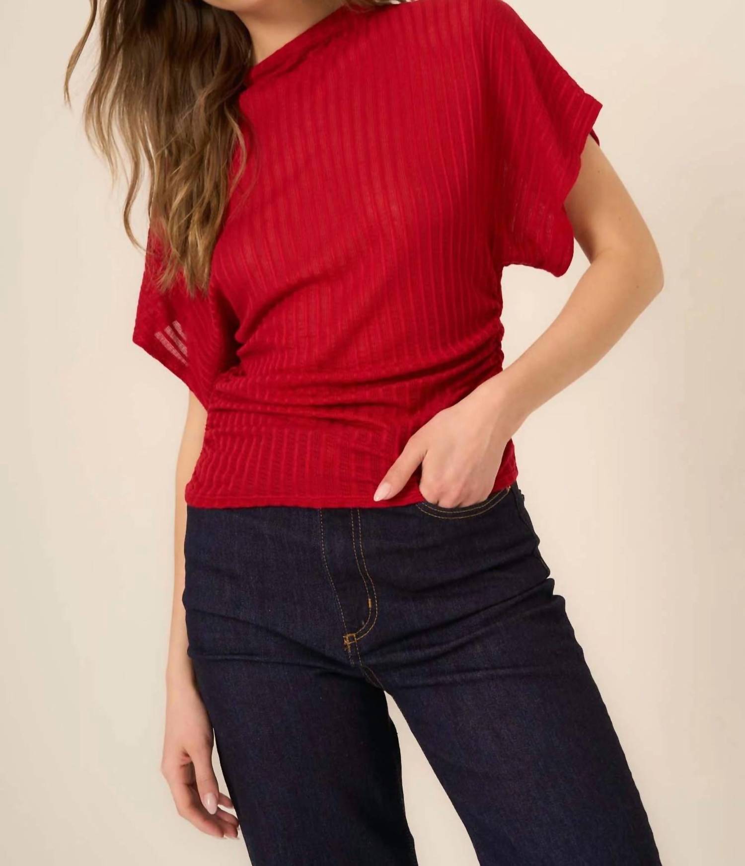 Project Social T - Holly Funnel Neck Dolman Top - blouses - clothing - modal