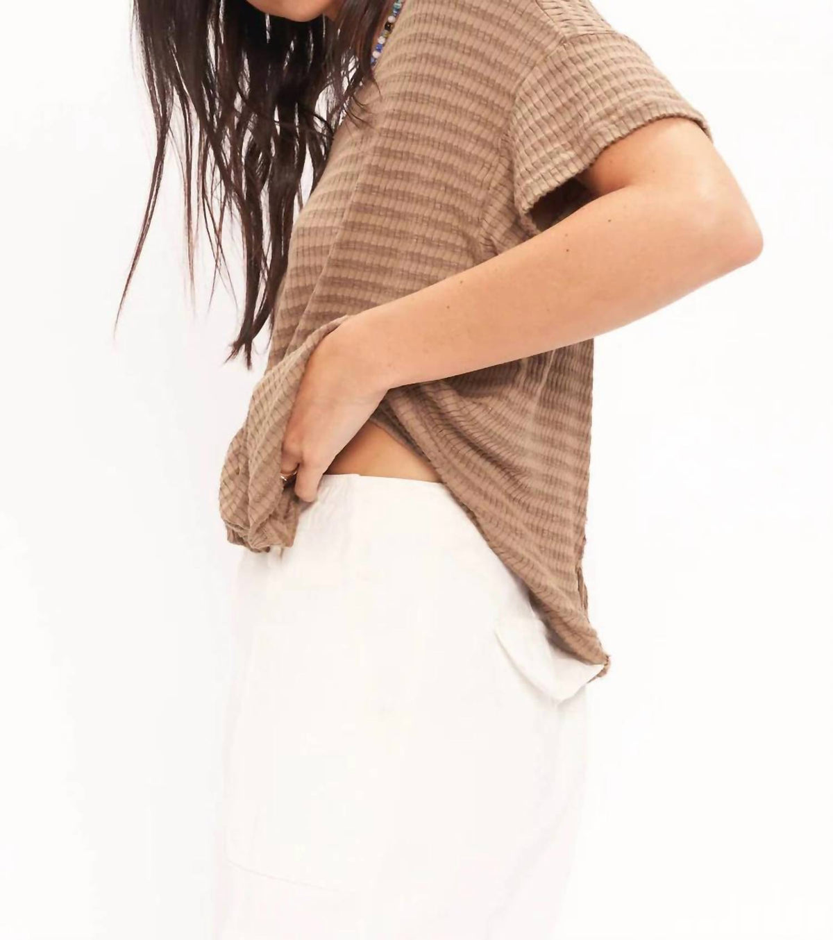 Project Social T - Isadora Lace-up Tee