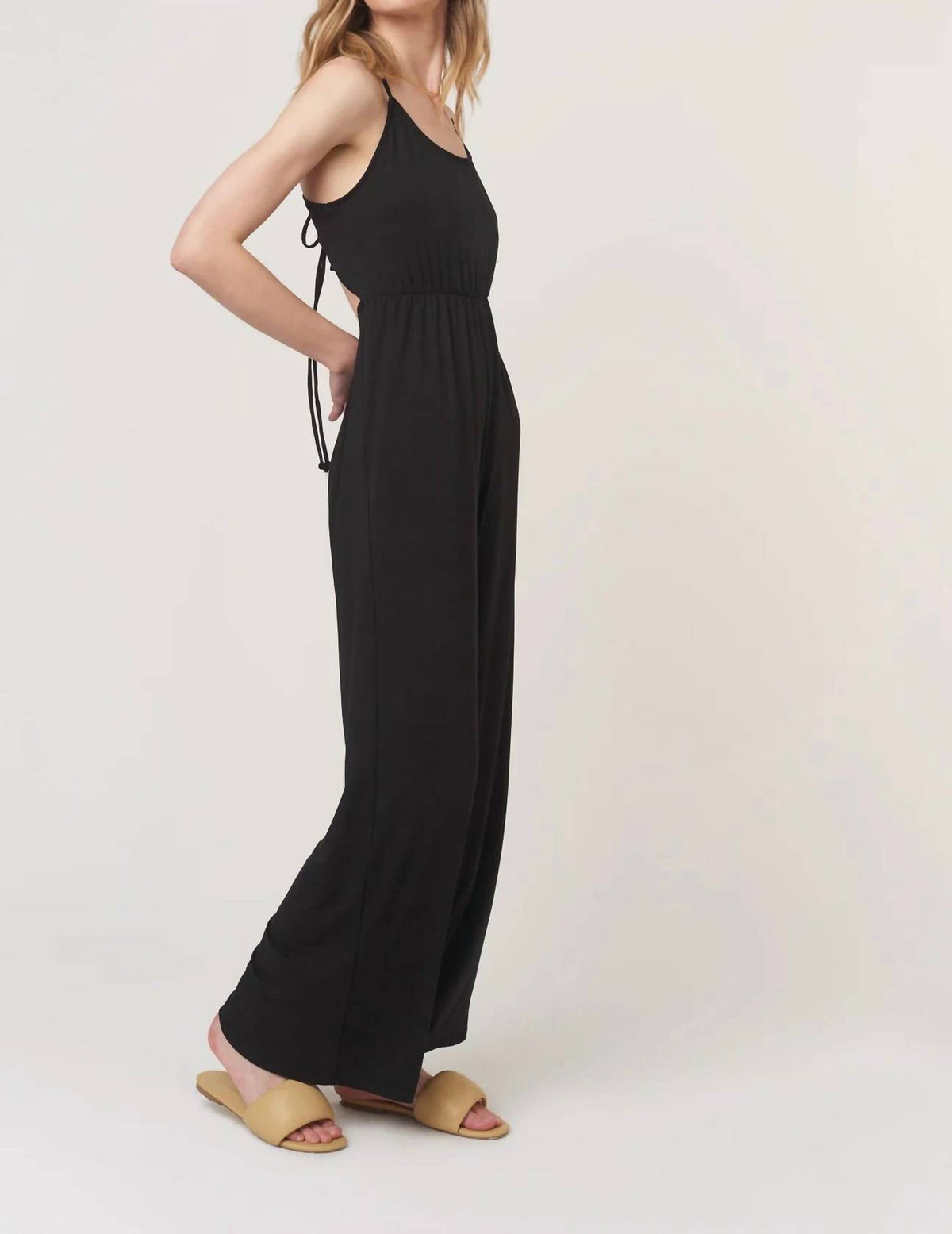 Project Social T - Night Moves Tie Back Jumpsuit