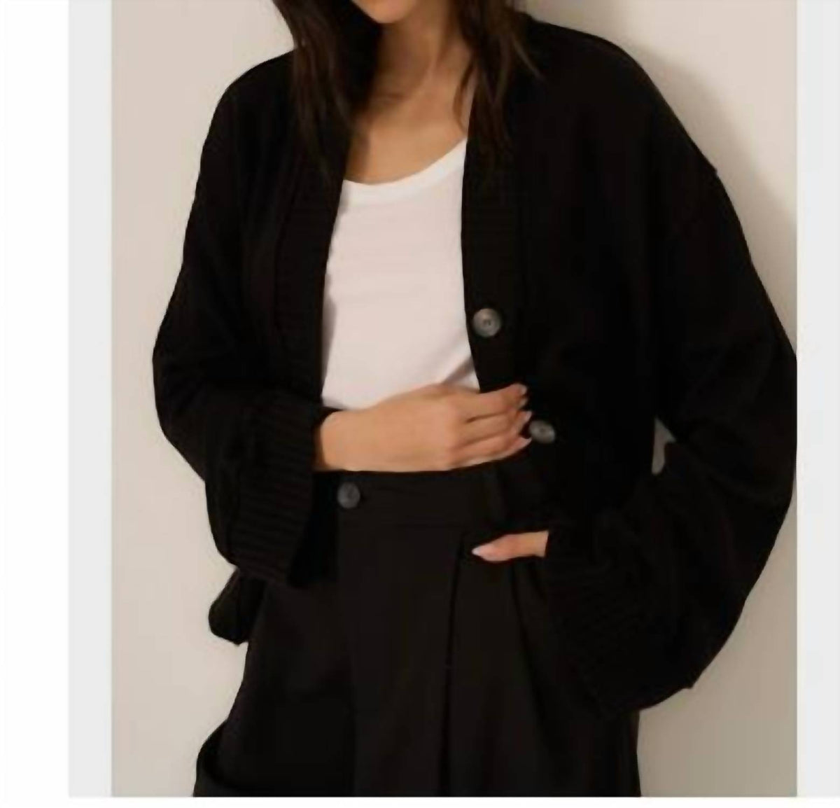 Project Social T - Romy Button Front Cardi