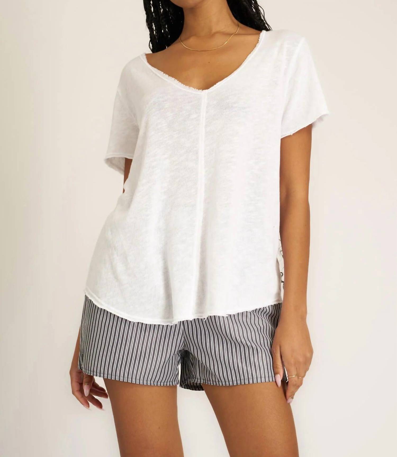 Project Social T - Wearever V - neck Short Sleeve Top - blouses - clothing - polyester