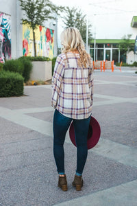 Promesa - Long Sleeve Plaid Blouse