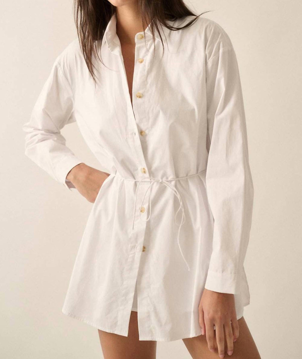 Promesa - Solid Collar-neck Layered Yoke-back Romper