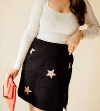 Promesa - Starlight Suede Mini Skirt
