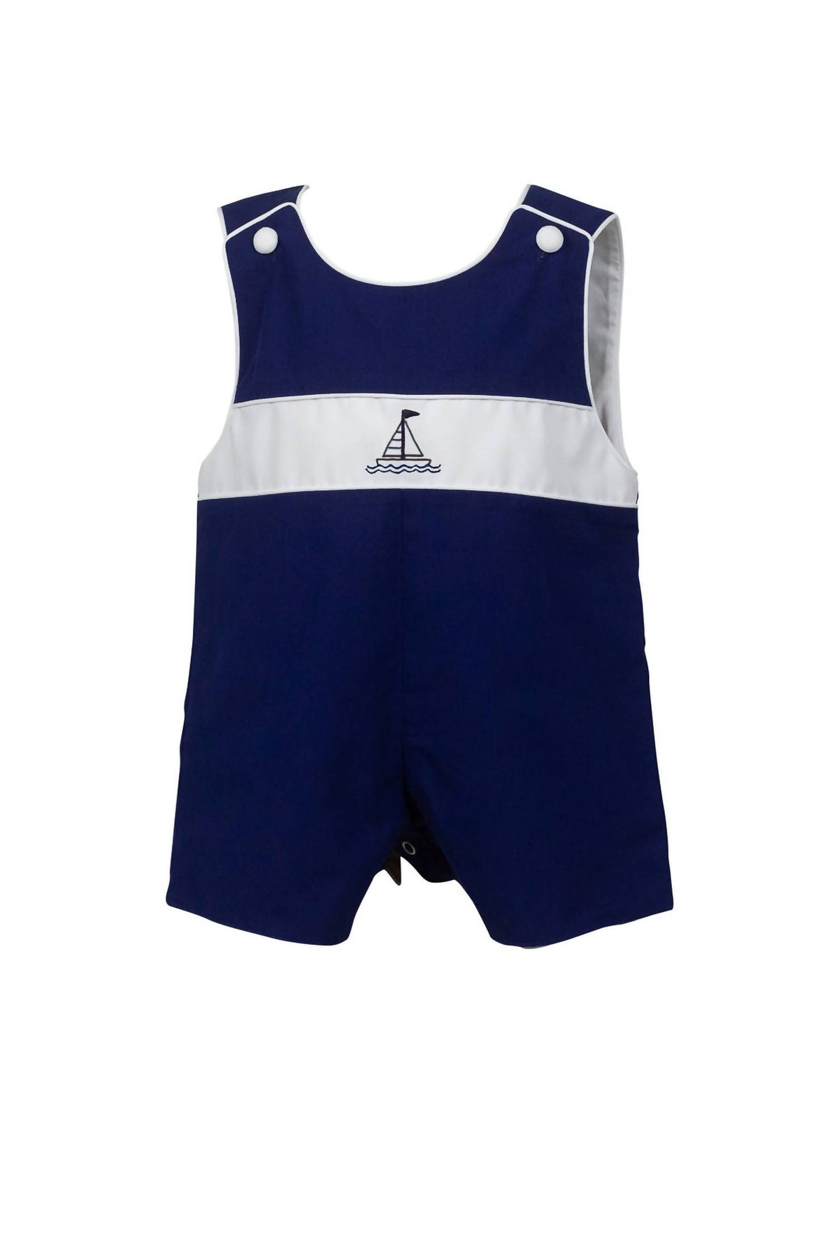 The Proper Peony - Boy's Jon Jon Bailey Sailboat Romper