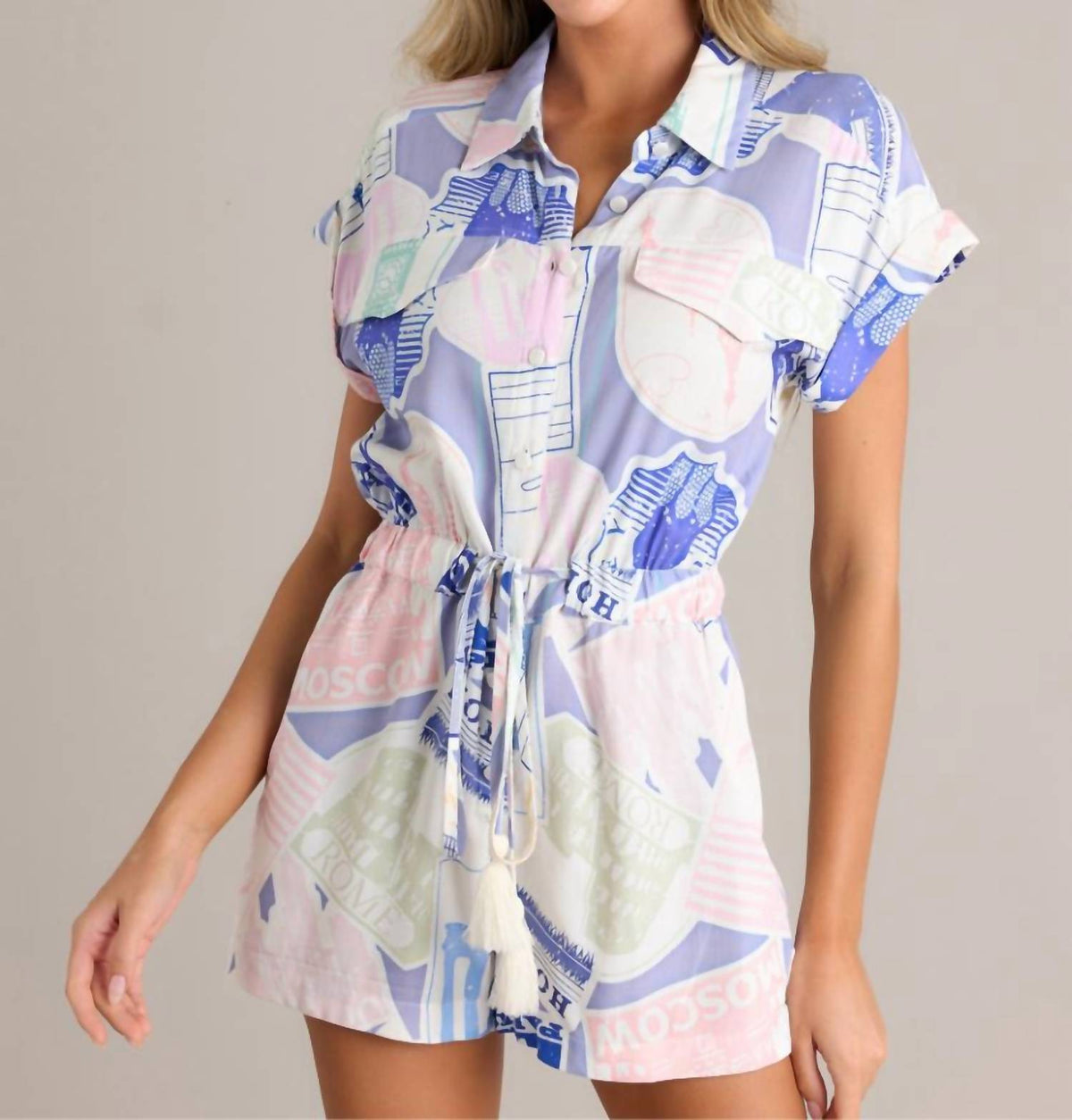 Prosperina - Allie Short Sleeve Romper