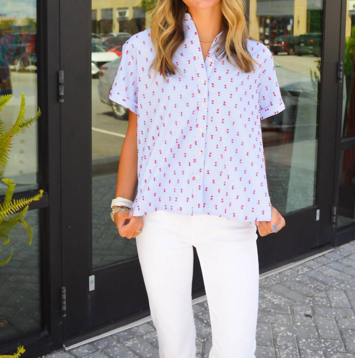 Prosperina - Check Please Short Sleeve Top