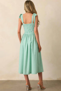 Prosperina - Sloane Stripe Cotton Midi Dress - clothing - cotton - dresses