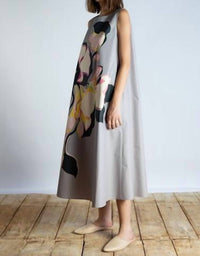 Psophia - Cotton Poplin Floral Print Dress - clothing - dresses - floral