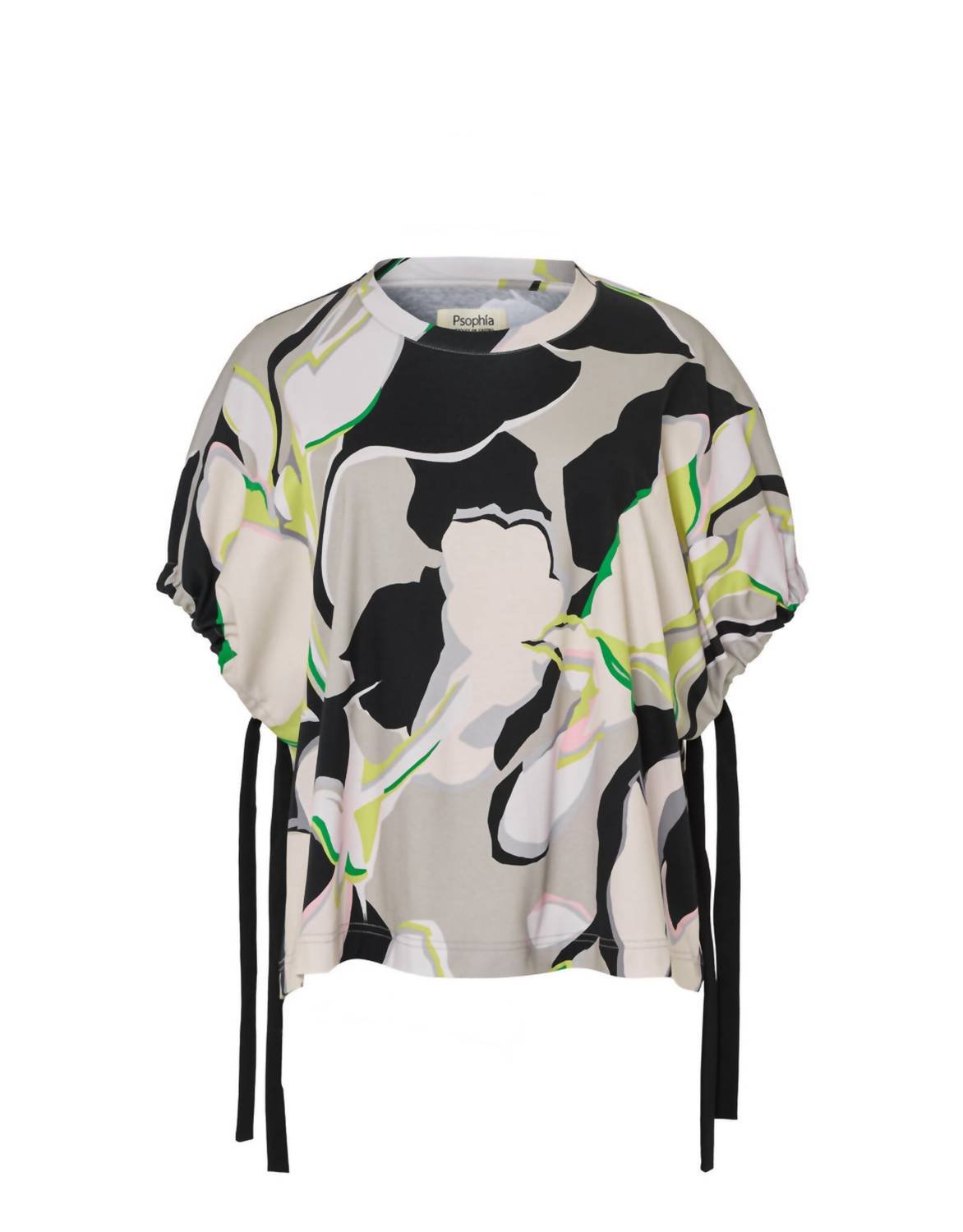 Psophia - Floral Print Top - blouses - clothing - cotton