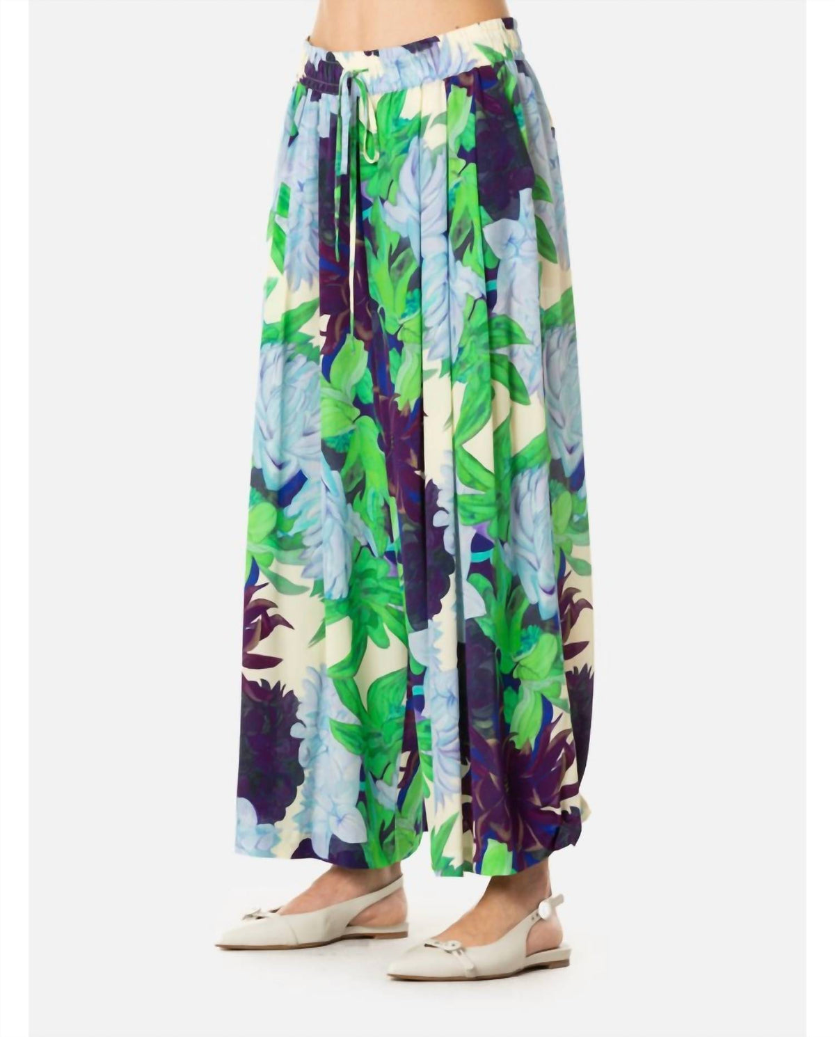 Psophia - Patterned Wide Leg Pants