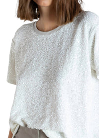 Psophia - Short Sleeve Textured Top - clothing - shirts - tees - short - sleeve