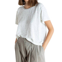 Psophia - Short Sleeve Textured Top - clothing - shirts - tees - short - sleeve