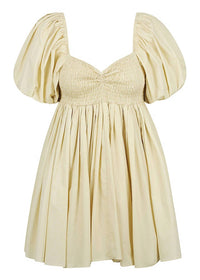 S/W/F - Puff Sleeve Babydoll Dress