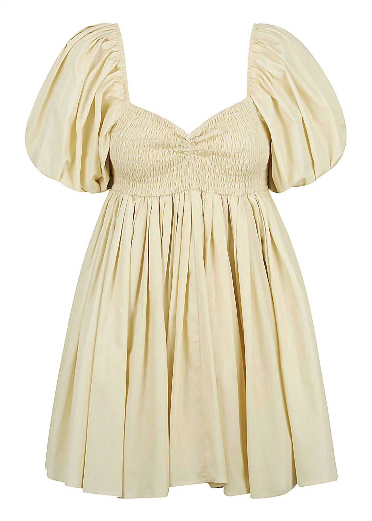 S/W/F - Puff Sleeve Babydoll Dress