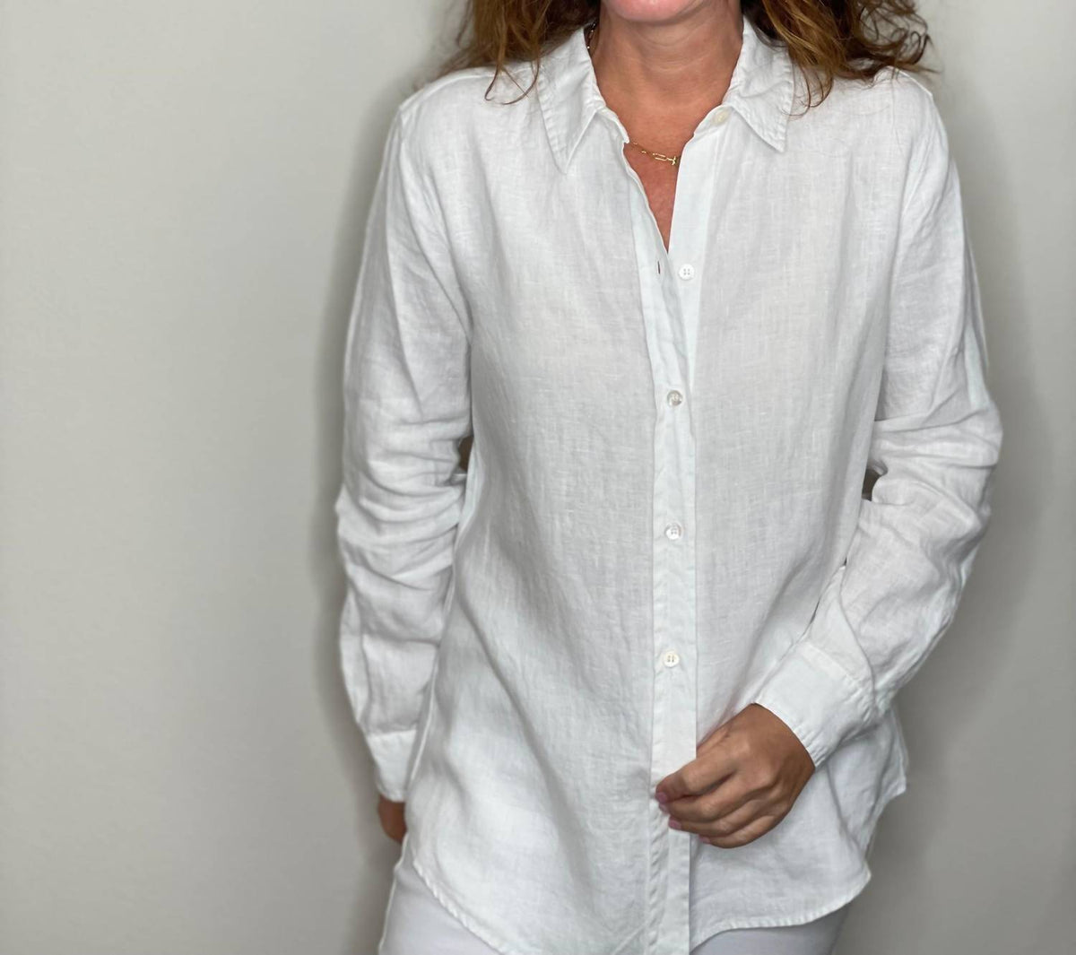 Pure Amici - Button Down Linen Shirt