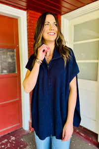 Pure Amici - Cashmere Vest - blouses - blue - cashmere