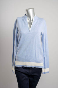 Pure Amici - Women's Sky Zip Pullover Sweater