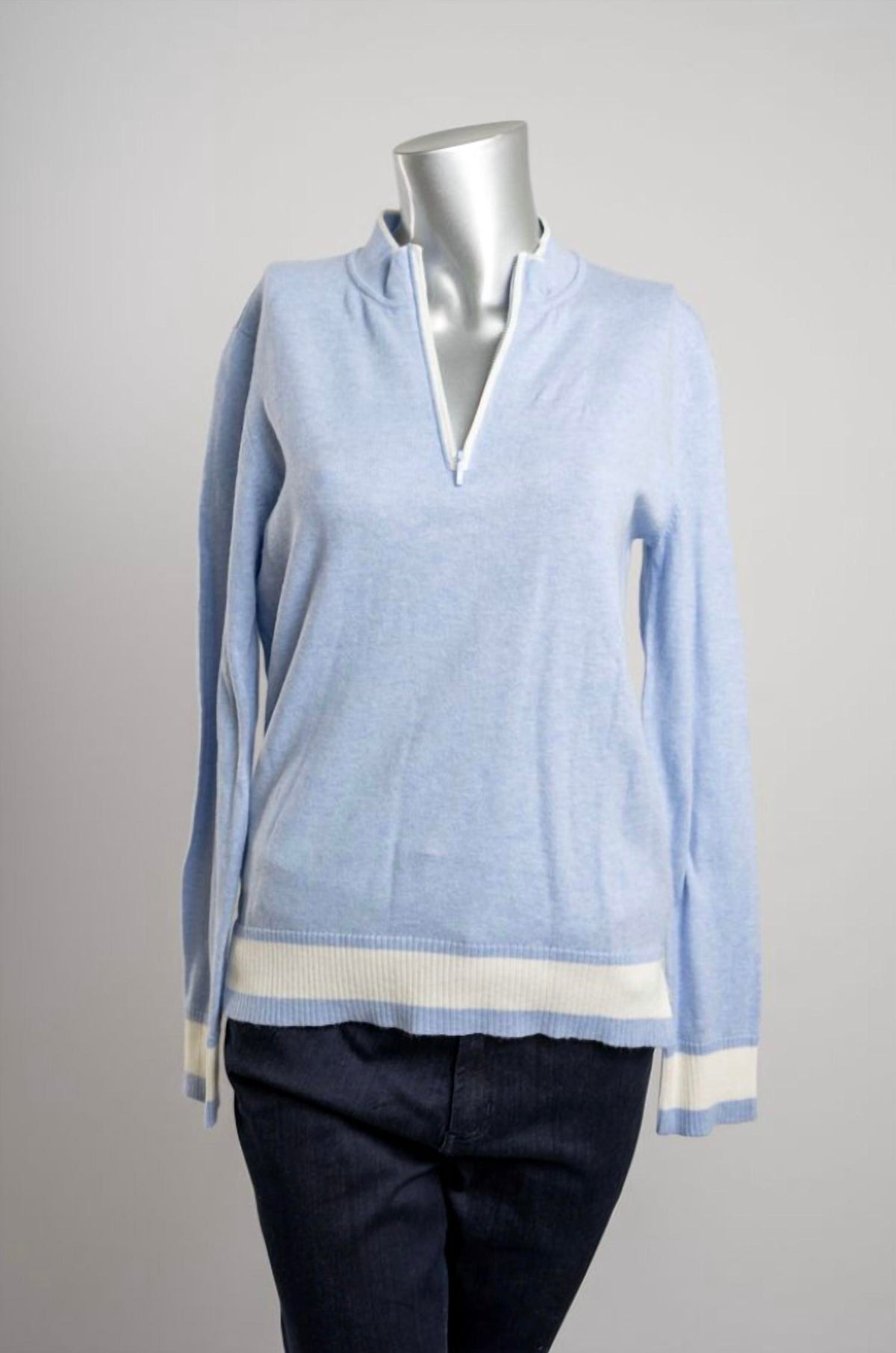 Pure Amici - Women's Sky Zip Pullover Sweater