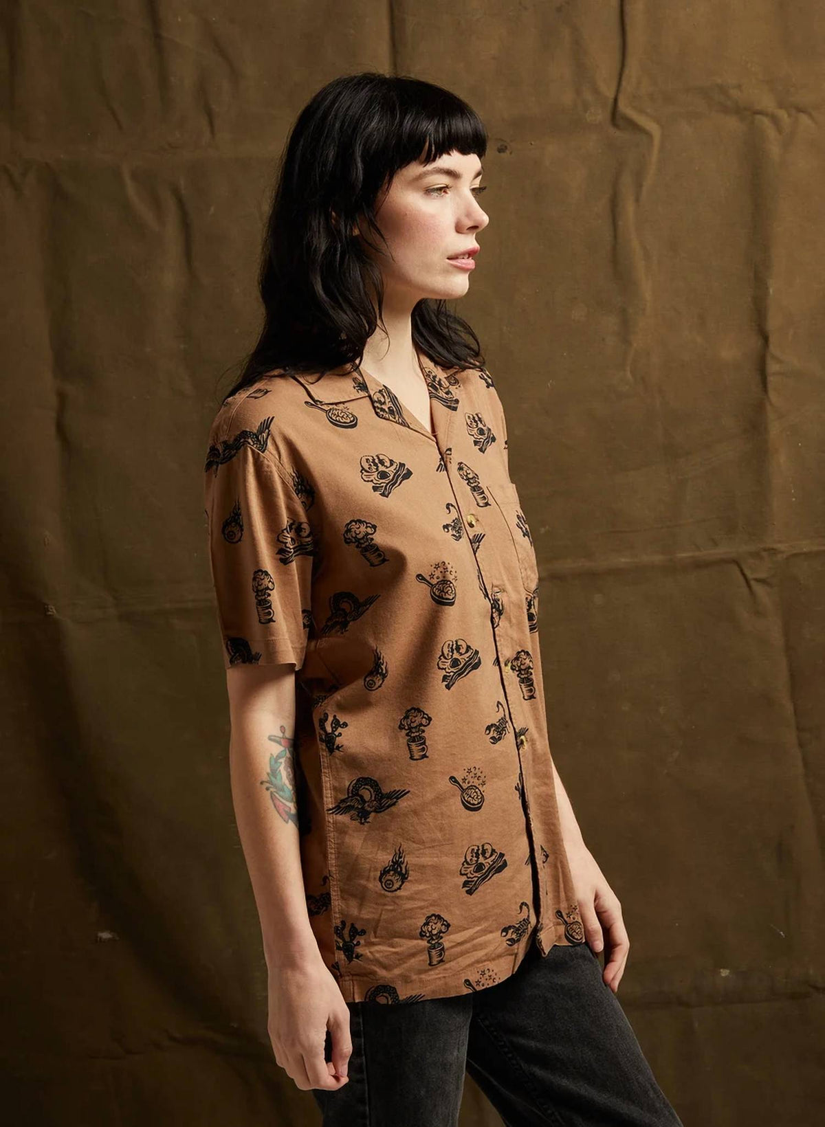 Pyknic - Brain Fried Button-up Shirt