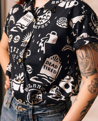 Pyknic - Dead Tired Button-up Top Shirt