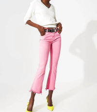 Q2 - Raw Hem Edge Flare Jeans