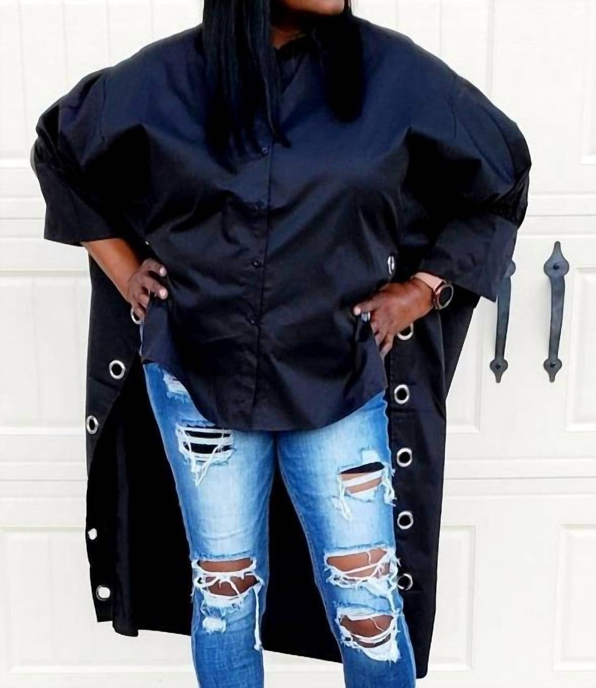 Qmp Moda - Chrome Circle Blouse