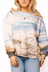 Queen Of Sparkles - Beach Scene Sweatshirt