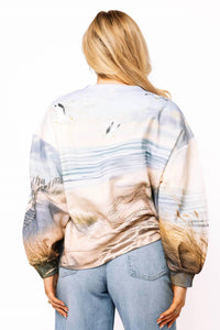Queen Of Sparkles - Beach Scene Sweatshirt