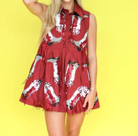 Queen Of Sparkles - Boots Game Day Dress - clothing - dresses - mini