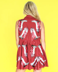 Queen Of Sparkles - Boots Game Day Dress - clothing - dresses - mini