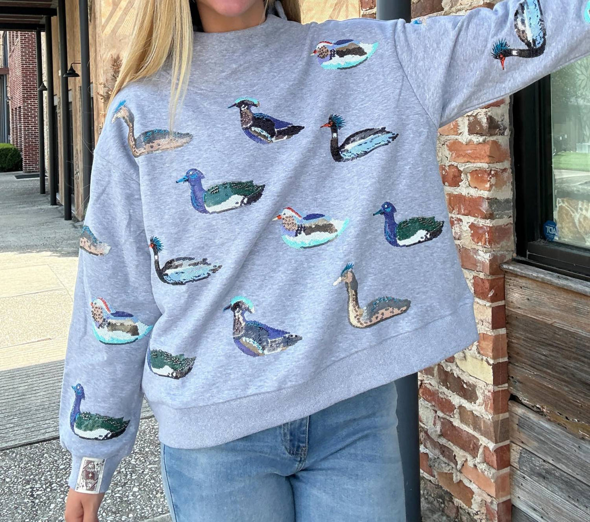 Queen Of Sparkles - Duck Mockneck Sweatshirt