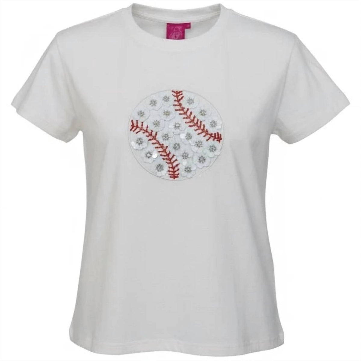 Queen Of Sparkles - Flower Baseball Tee
